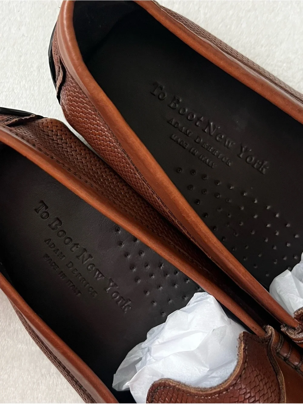 To Boot New York Magnus Leather Driving Moccasins Size 15